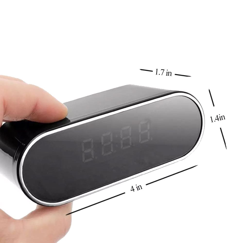 4K UHD Wi - Fi Mini Desk Clock Security Camera Recorder with Smartphone Live View - SSS Corp.# - variant_sku# - mini wifi camera and recorder